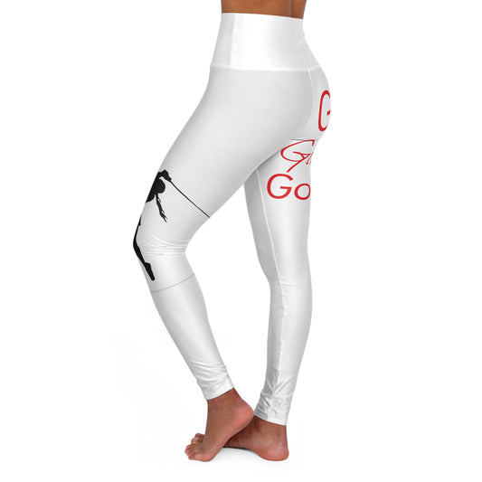 Go Girl Golf High Waisted Yoga Leggings (AOP)