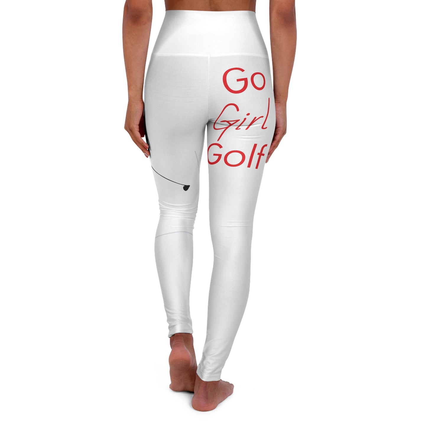 Go Girl Golf High Waisted Yoga Leggings (AOP)