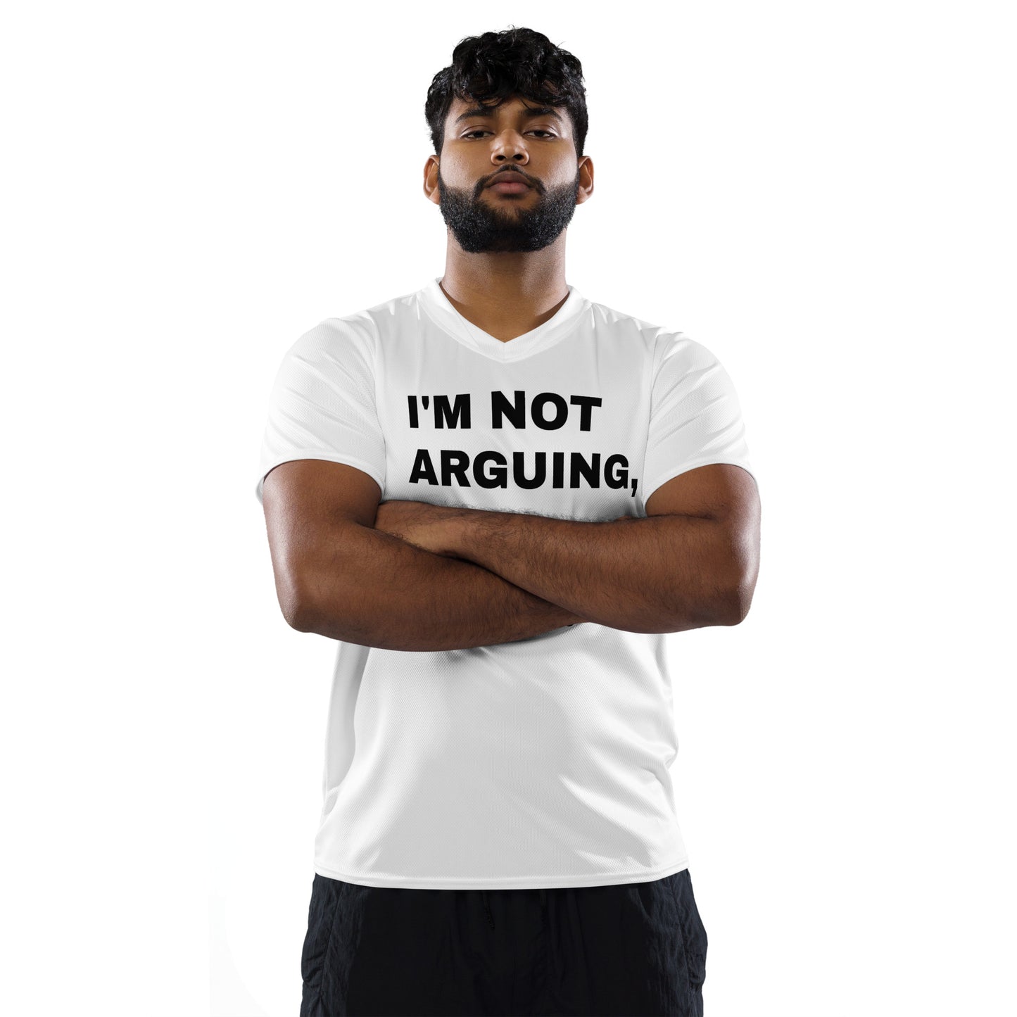 I'm not Arguing! Recycled unisex sports jersey