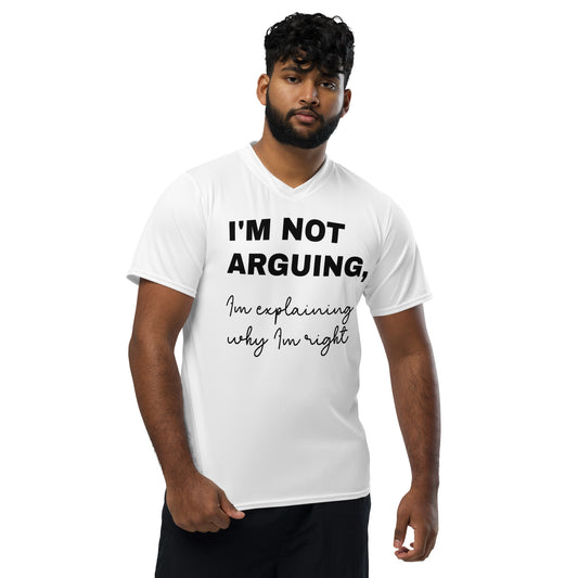 I'm not Arguing! Recycled unisex sports jersey