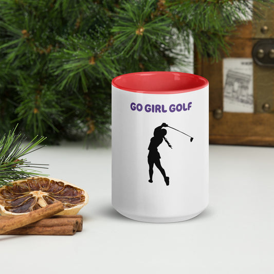 Go Girl Golf - Mug with Color Inside